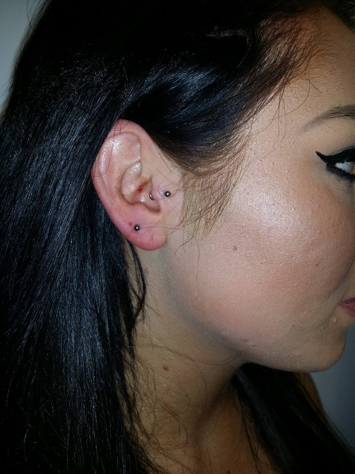 second and tragus